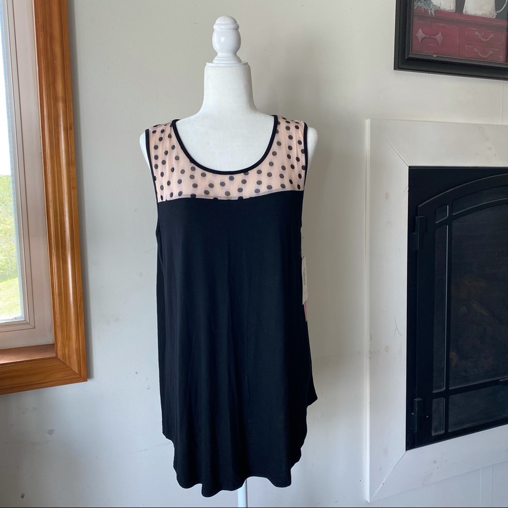 Siren Lily Maternity Polka Dot Tank Top Tunic